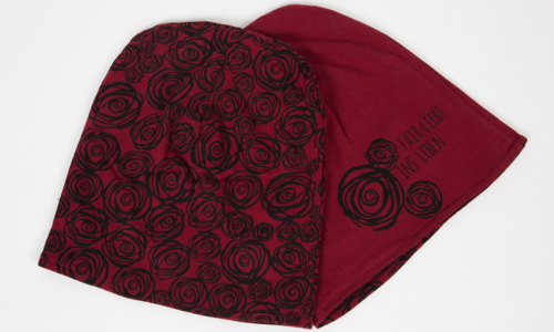 Wendemütze "Rote Rosen"