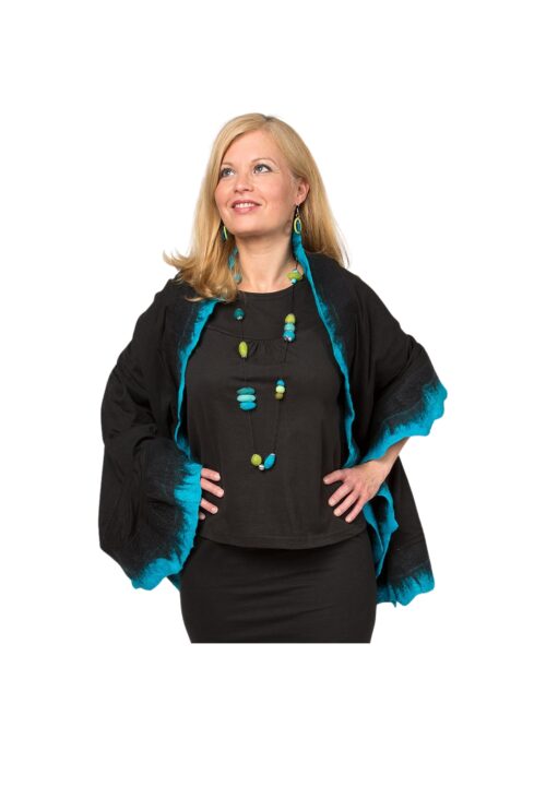 Filzstola Wings Türkis