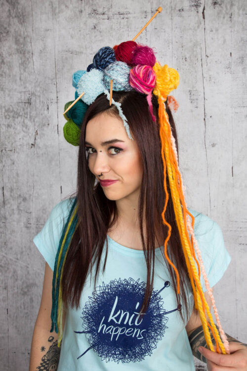 Shirt "knit happens"