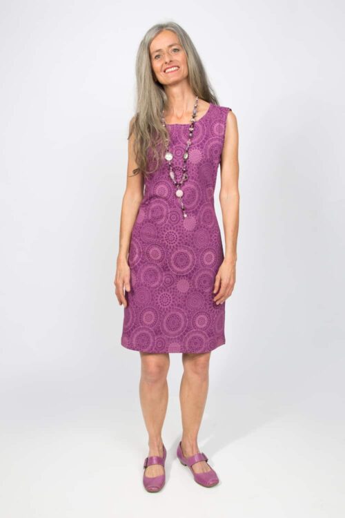 Kleid kurz "Mandala fein" Violett