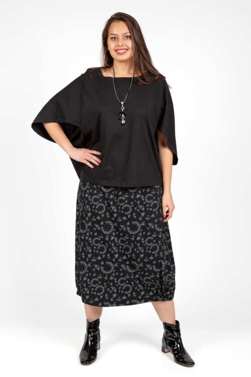 Cape-Shirt "Schwarz"