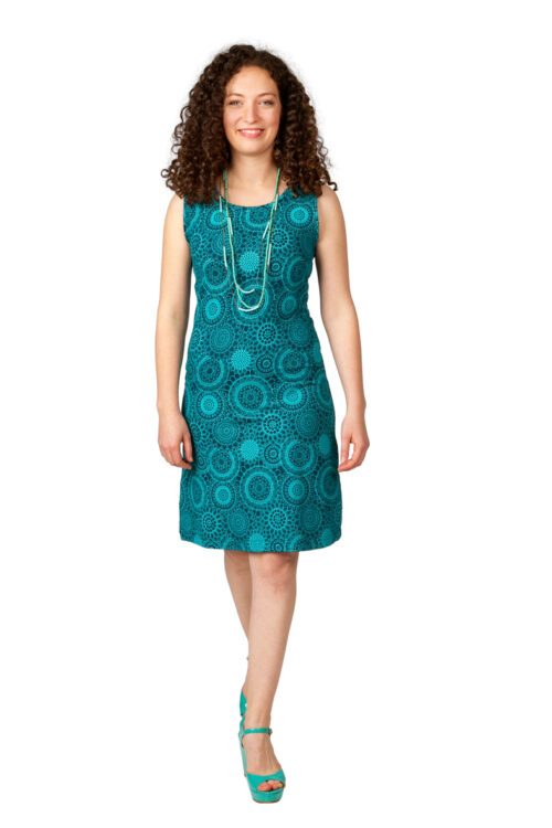 Kleid "Ornamenti" Petrol