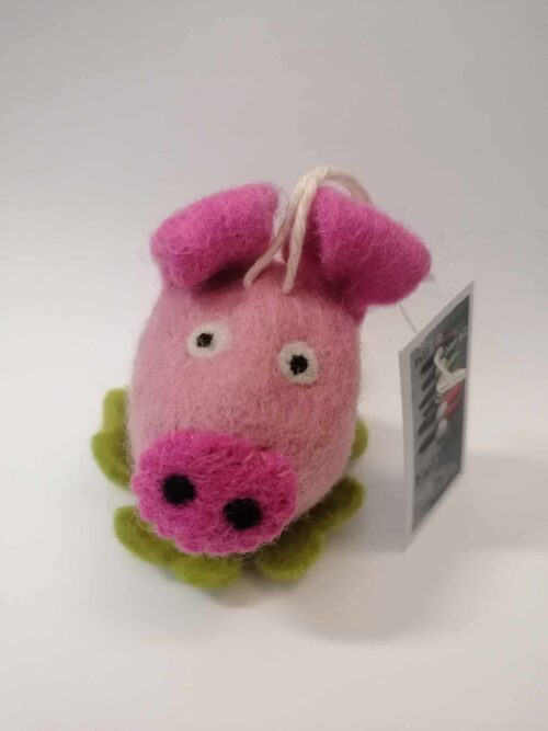 Filzkugel/Anh. Glücksschwein
