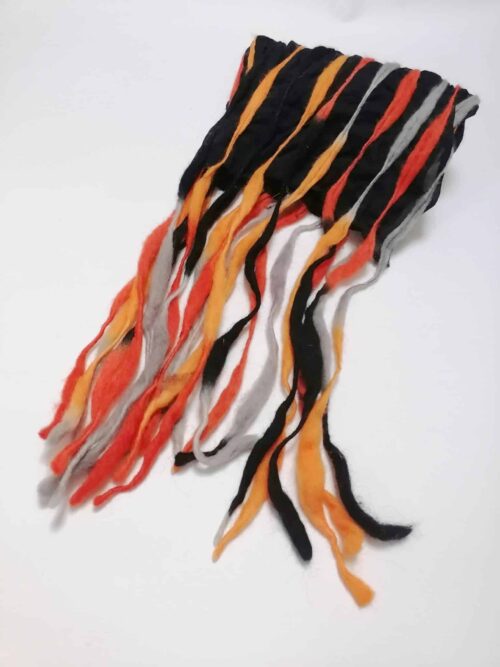 Filzschal "Softstring" Grau Orange