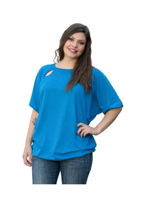 Shirt "SuperWeit" Türkis