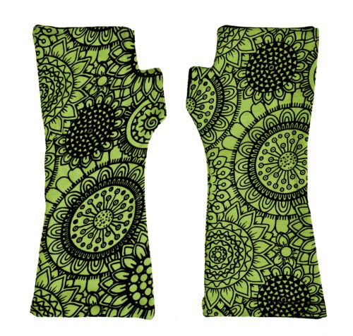 Stulpen Ornamenti Lemongrün