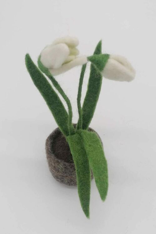 Filz Schneeglöckchen im Topf