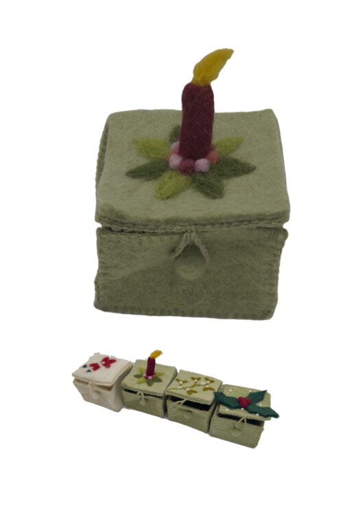 Filz Geschenkbox Kerze