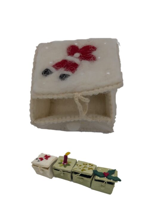 Filz Geschenkbox Schnee