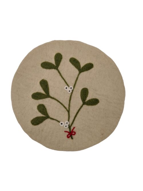 Filz Untersetzer - Mistelzweig