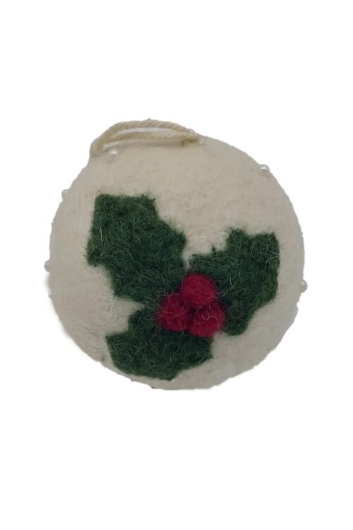 Filz Christbaumkugel Klassik