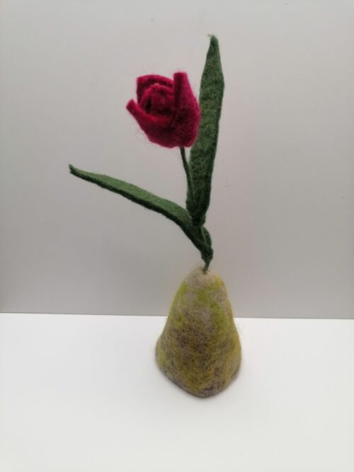 Tischschmuck Tulpe magenta