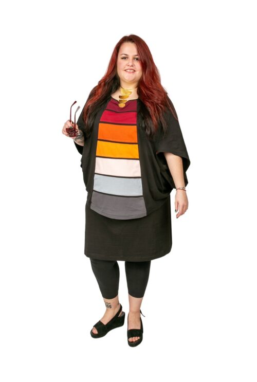 Cape-Shirt "Abendrot"