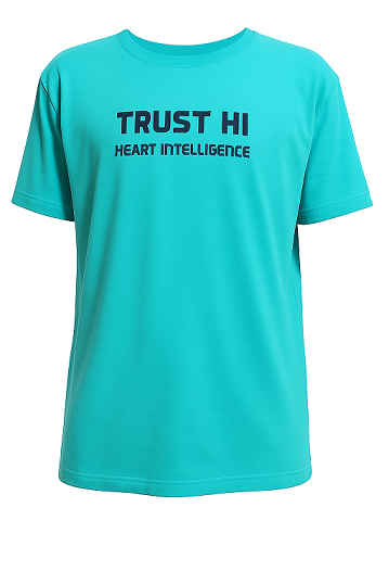 Männer Shirt "Trust HI" Türkis