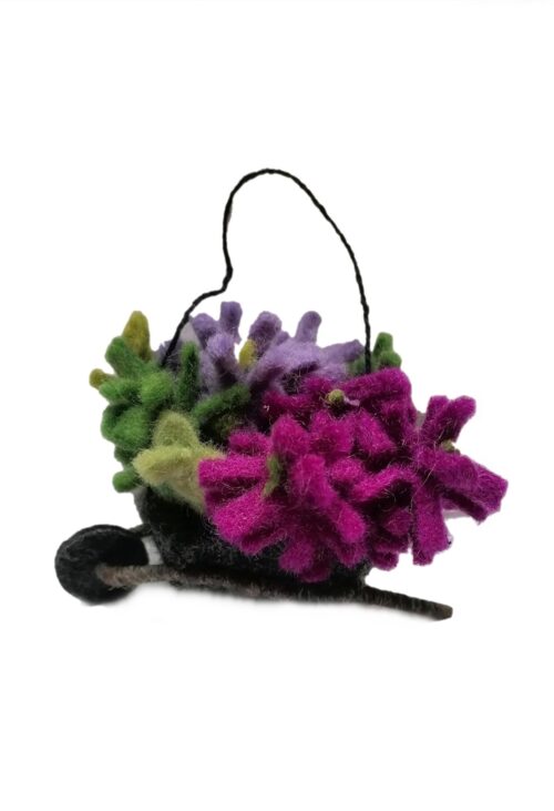 Filz Anhänger - eine Ladung Lavendel
