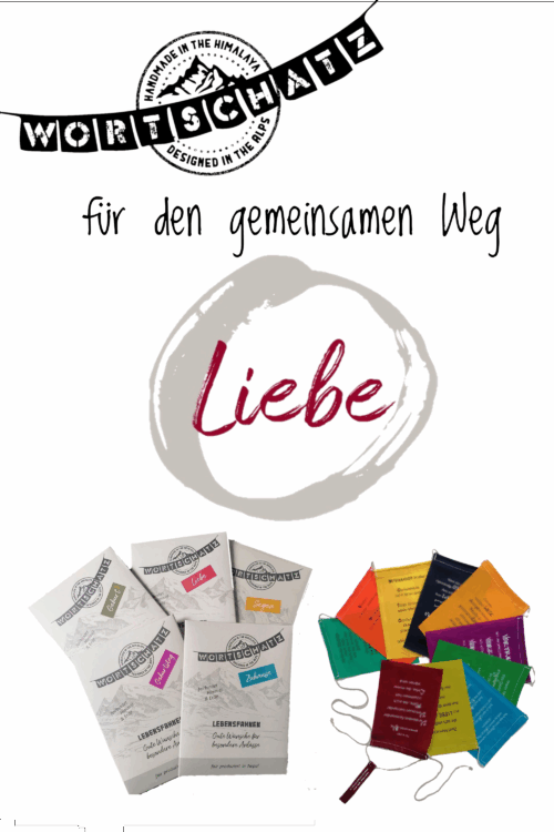 Wortschatz-Fahnen Liebe