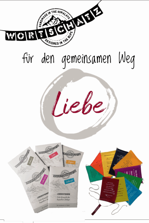 Wortschatz-Fahnen Liebe