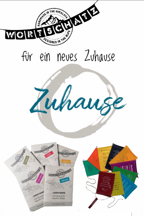 Wortschatz-Fahnen Zuhause