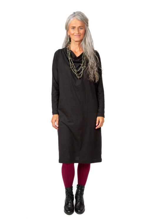 Longshirt "Wasserfall" Schwarz