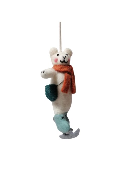 Filz Eislauf-Bär