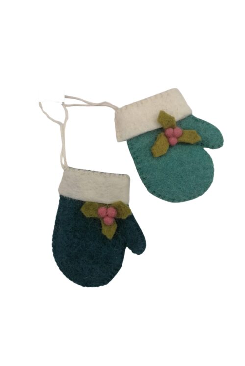 Handschuhe Anhänger Petrol (2er-Set)