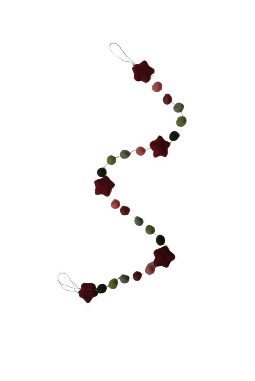 Filz Mobile Sterne rot