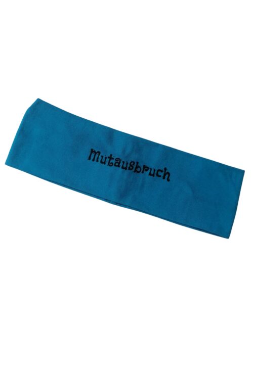 Stirnband  "Mutausbruch" Türkis