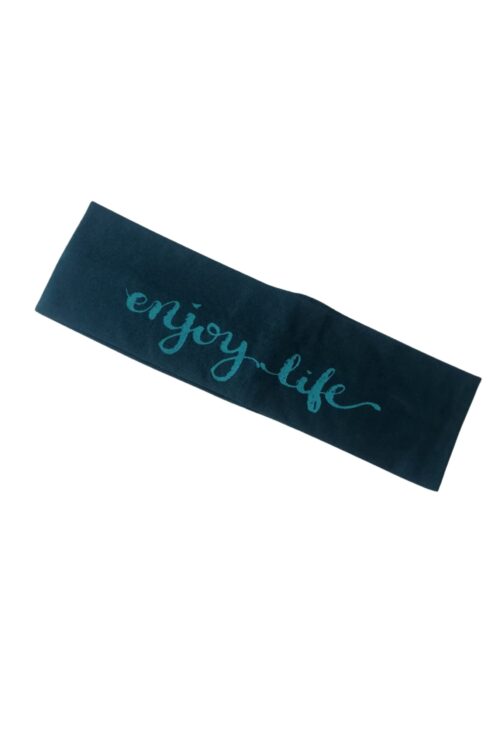 Stirnband "Enjoy Life" Petrol