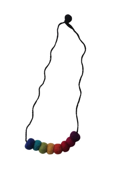 Filzkette Regenbogen
