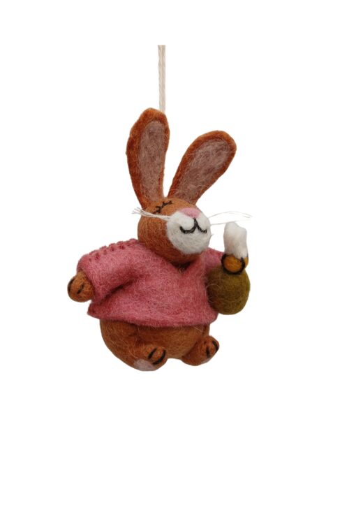 Osterhase mit Ei & Biene malve