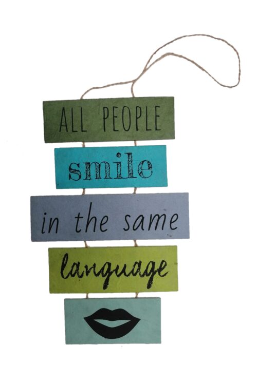 Poesie-Leiter All people smile