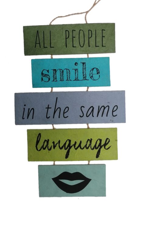 Poesie-Leiter All people smile