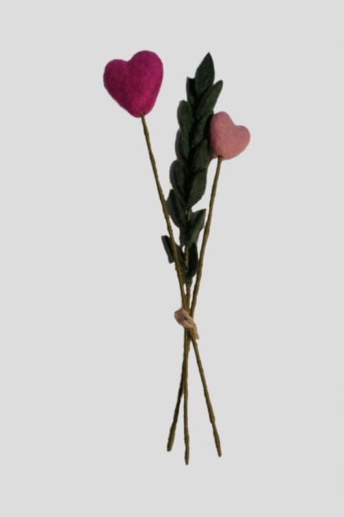 Herzgruß magenta