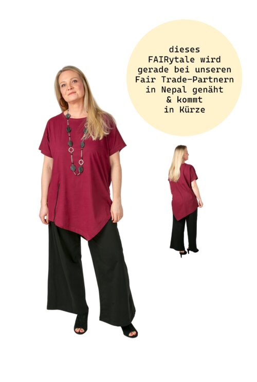 Triangel-Shirt Burgund