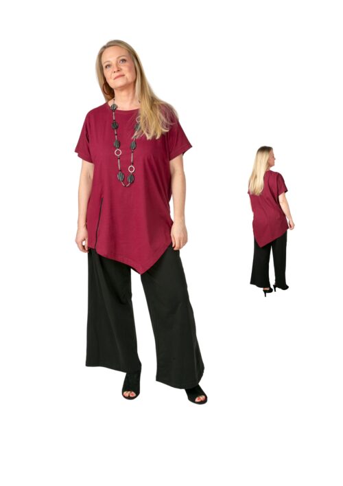 Triangel-Shirt Burgund