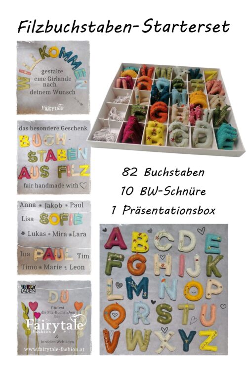 Filzbuchstaben-Starterset für Wiederverkäufer/Schulen