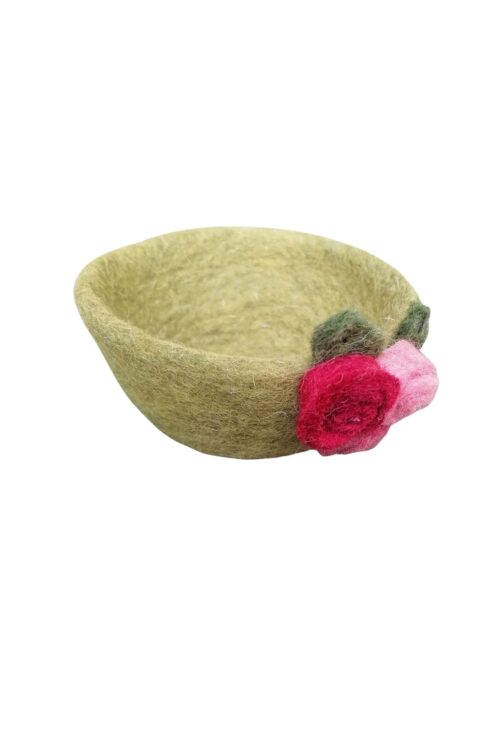 Filz Schüsserl Rosen
