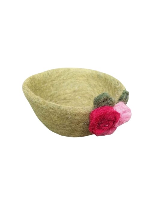 Filz Schüsserl Rosen