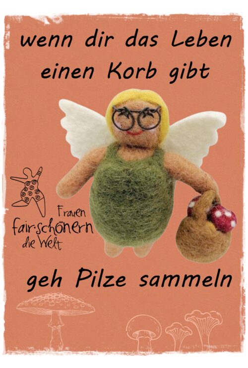 ANGELina Postkarte Pilze (5 Stk)