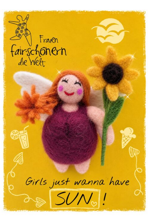 ANGELina Postkarte Sonnenblume (5 Stk)