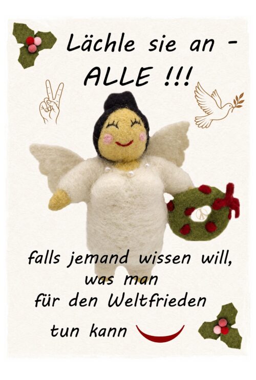 ANGELina Postkarte Weihnachtsfrieden (5 Stk)